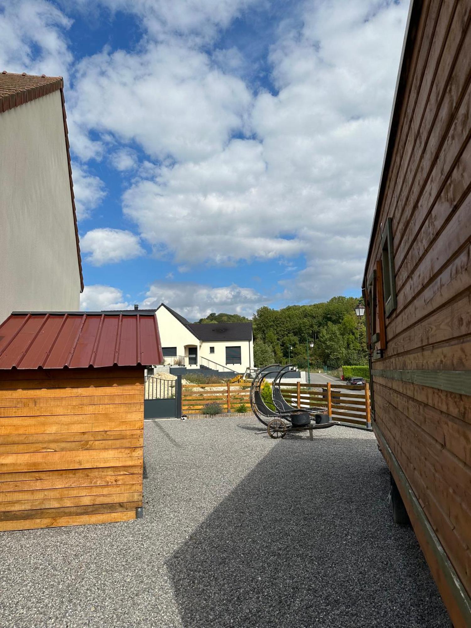 Chez Celia, Roulotte En Champagne Villa Fleury-la-Riviere Eksteriør billede